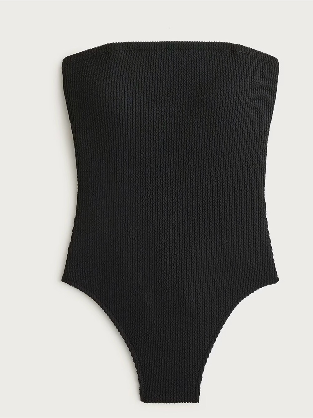 J.Crew Gemma bandeau scrunchie one-piece Full Coverage Swimsuit Sz. 6 $168 Black - Picture 5 of 5